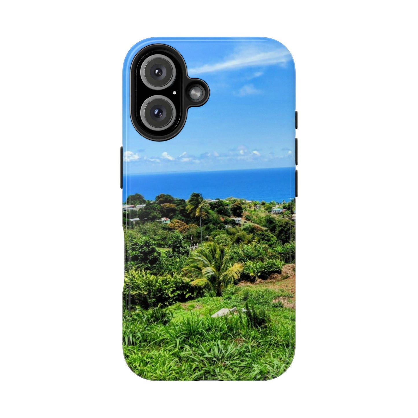 iPhone and Samsung phone Cases - Tropical Ocean View, Durable Cover for Beach Lovers
