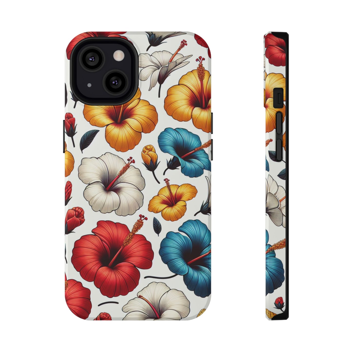 Hibiscus Bloom Impact-Resistant Phone Case – Bold Floral Protection