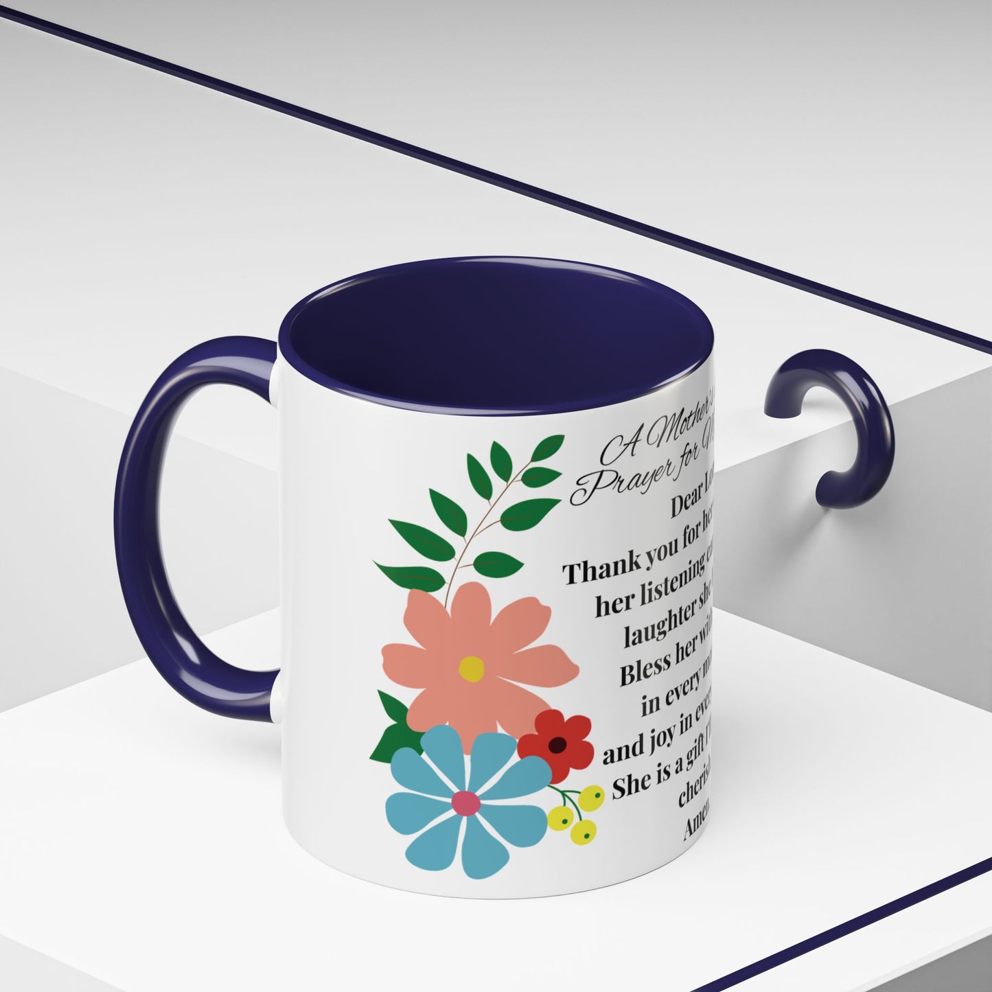Aunt Prayer Coffee Mug - Floral Design - Mother's Day Gift - 11oz/15oz