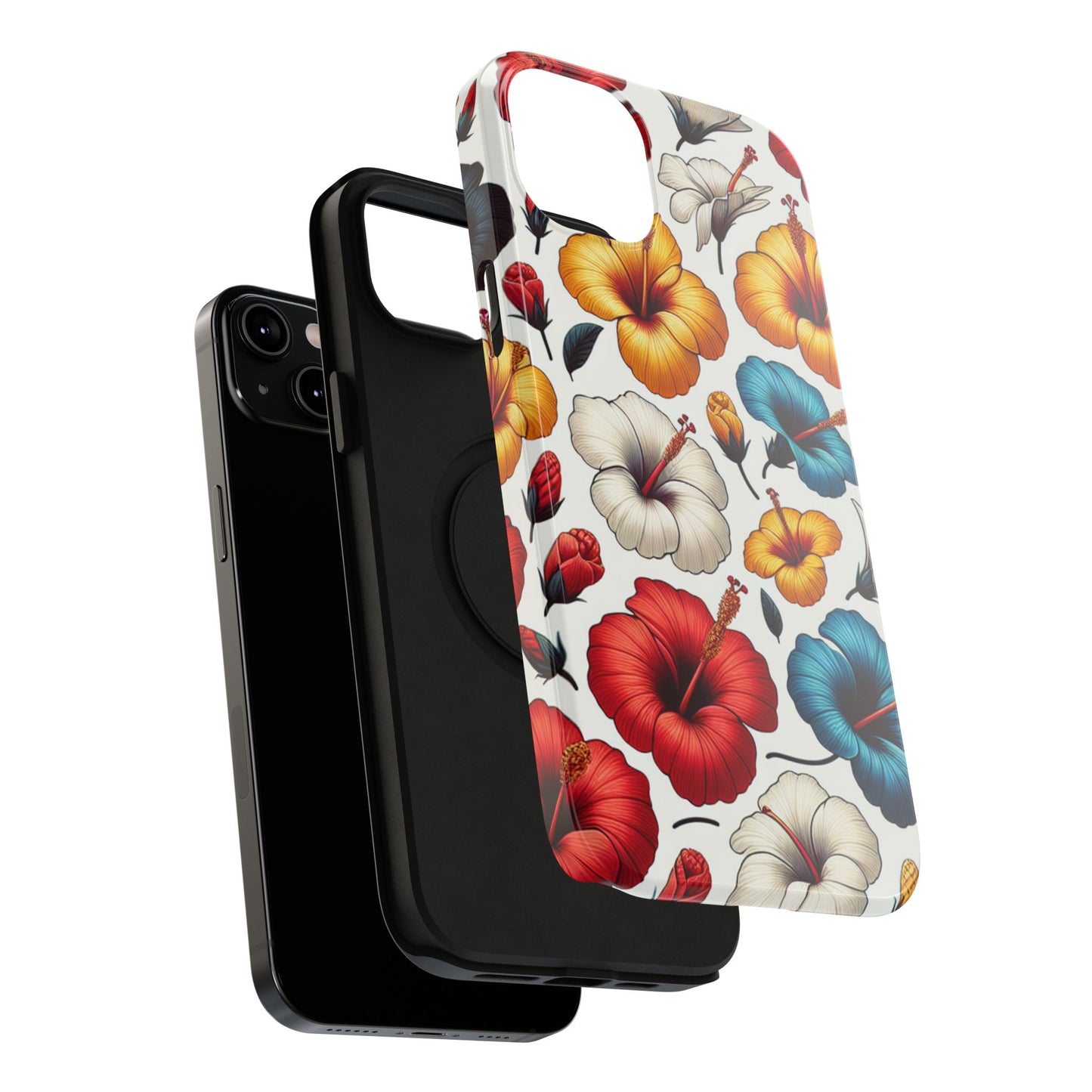 Hibiscus Bloom Impact-Resistant Phone Case – Bold Floral Protection