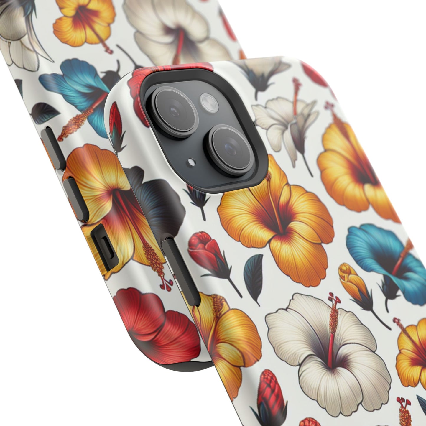 Hibiscus Bloom Impact-Resistant Phone Case – Bold Floral Protection