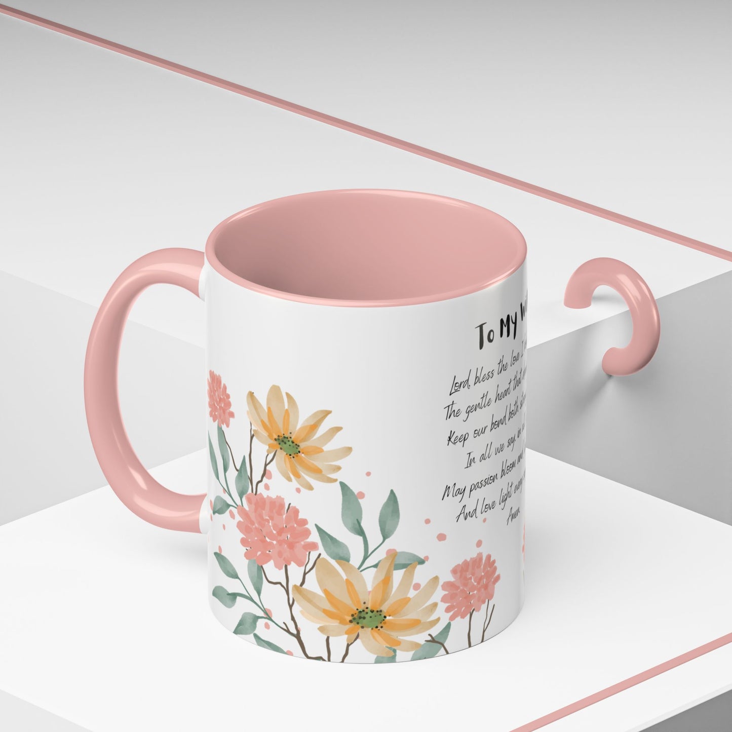 Wife - Love Prayer Coffee Mug, Mother's Day, birthdays, any occasion – 11 oz & 15 oz