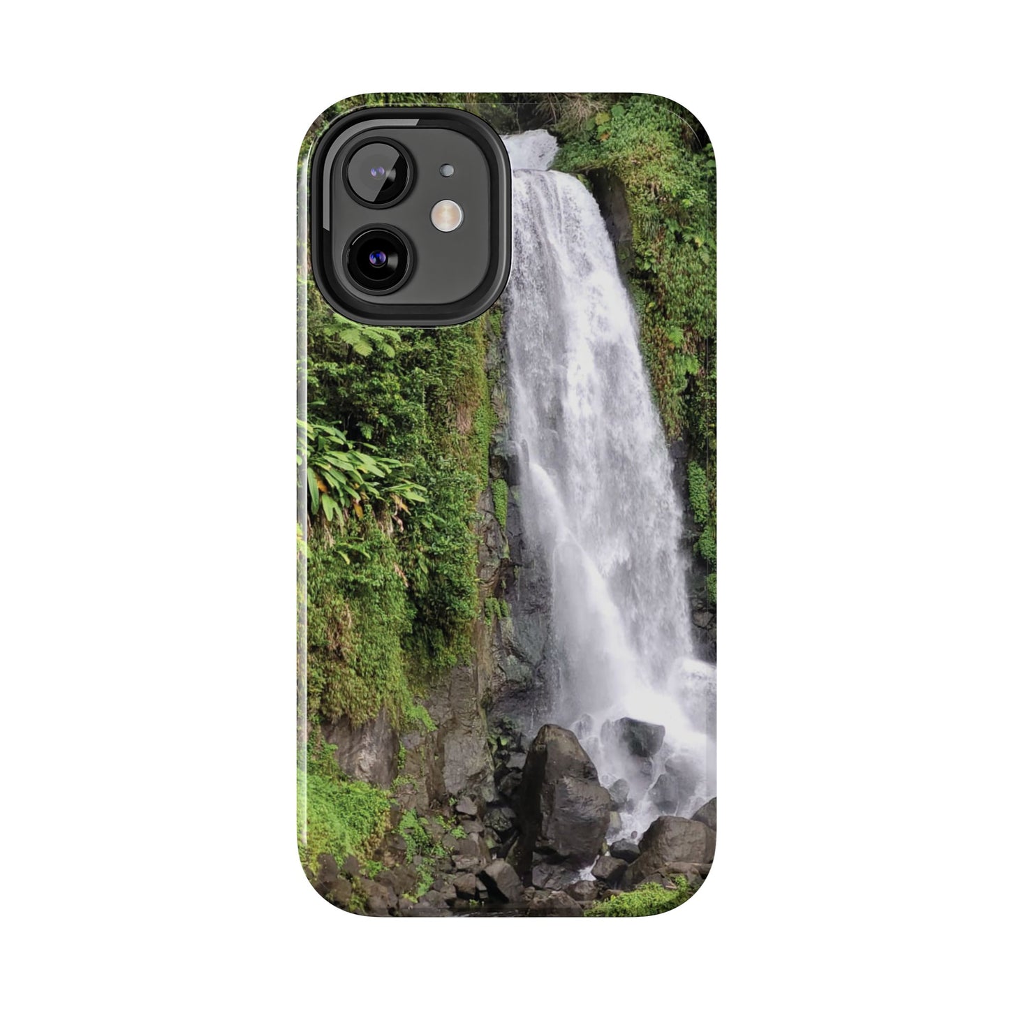 Nature Island Trafalgar Waterfall inspired Tough IPhone and Samsung phone Cases - Durable Protection for Outdoor Adventure