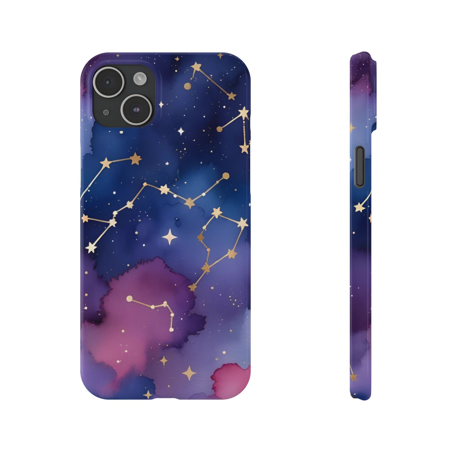 Galaxy Slim Phone Case - Cosmic Constellation Design for Stargazers and Astrology Lovers