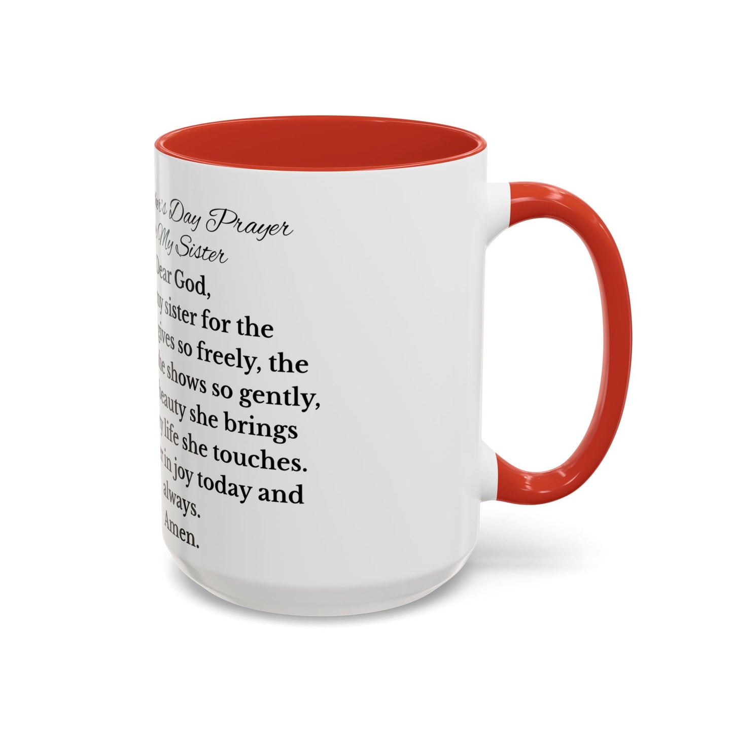 Sister Prayer African American Mother's Day Mug, gift