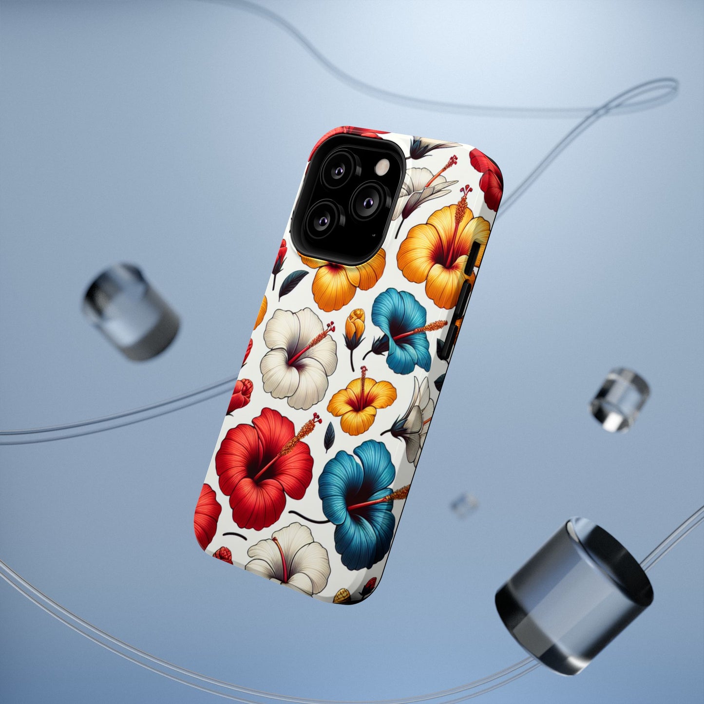 Hibiscus Bloom Impact-Resistant Phone Case – Bold Floral Protection