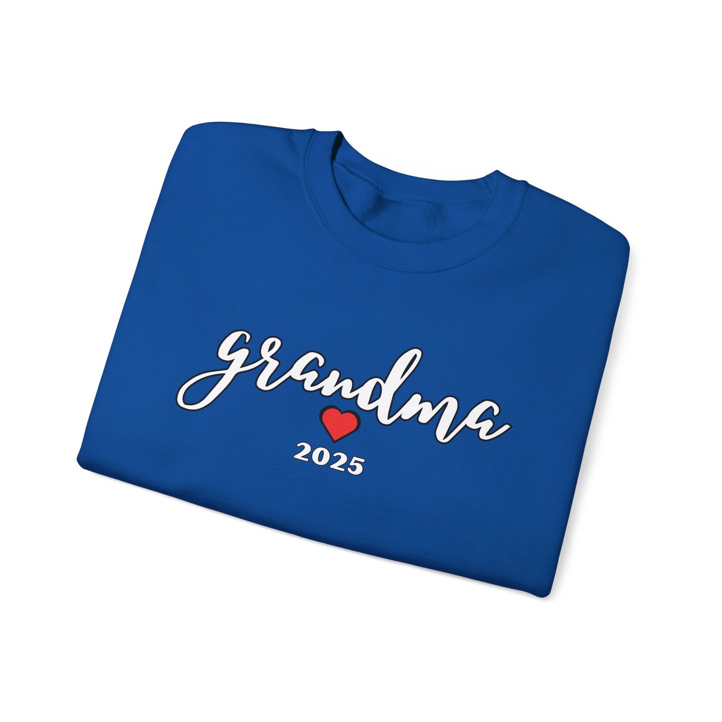 Grandma 2025 Red Heart Sweatshirt - Valentines Day, Mother's Day, Birthday Gift, Love Gift