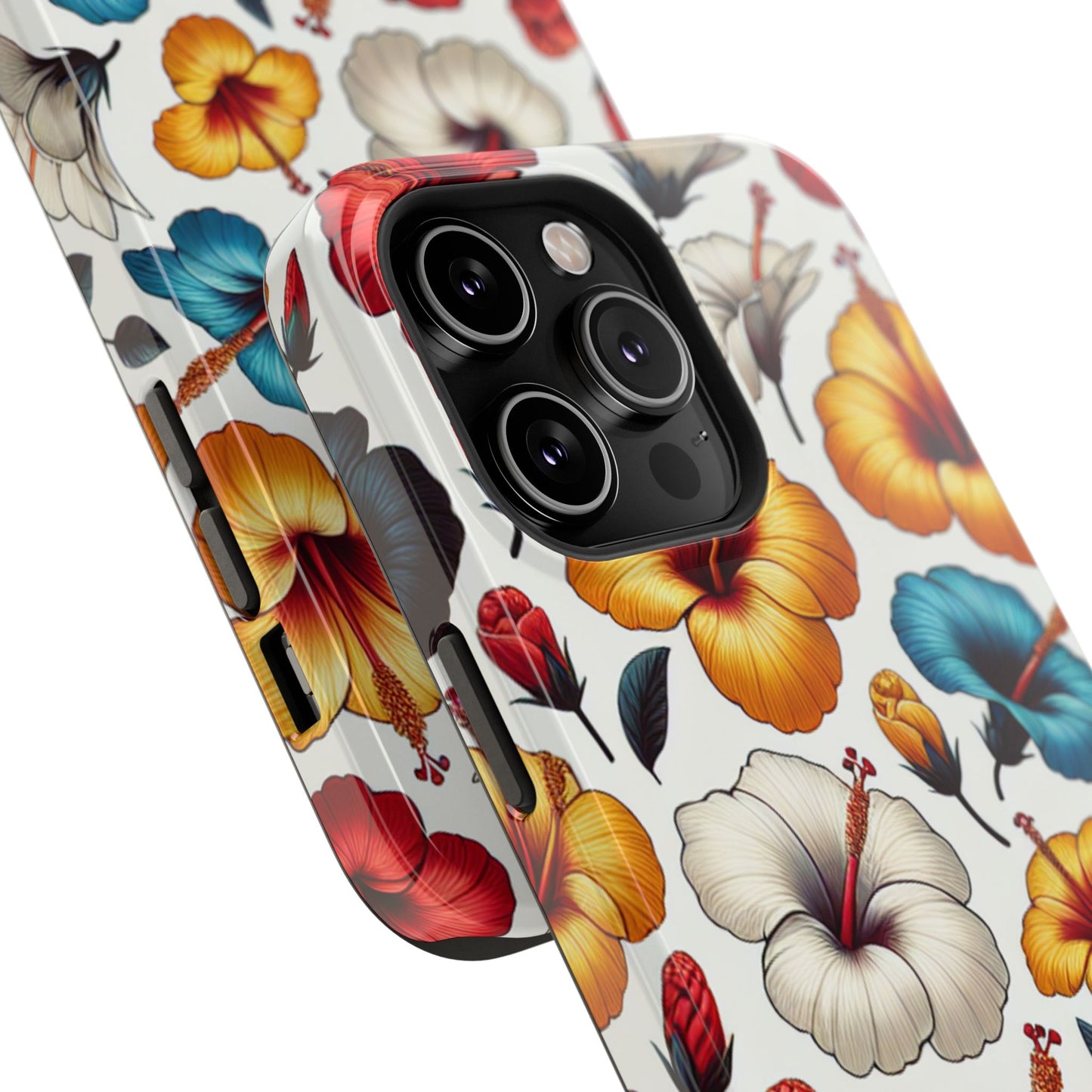 Hibiscus Bloom Impact-Resistant Phone Case – Bold Floral Protection