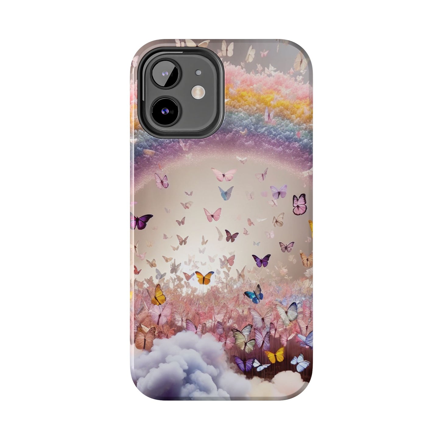 Spring Butterfly & Rainbow Phone Cover – Stylish, Strong & Gift-Ready