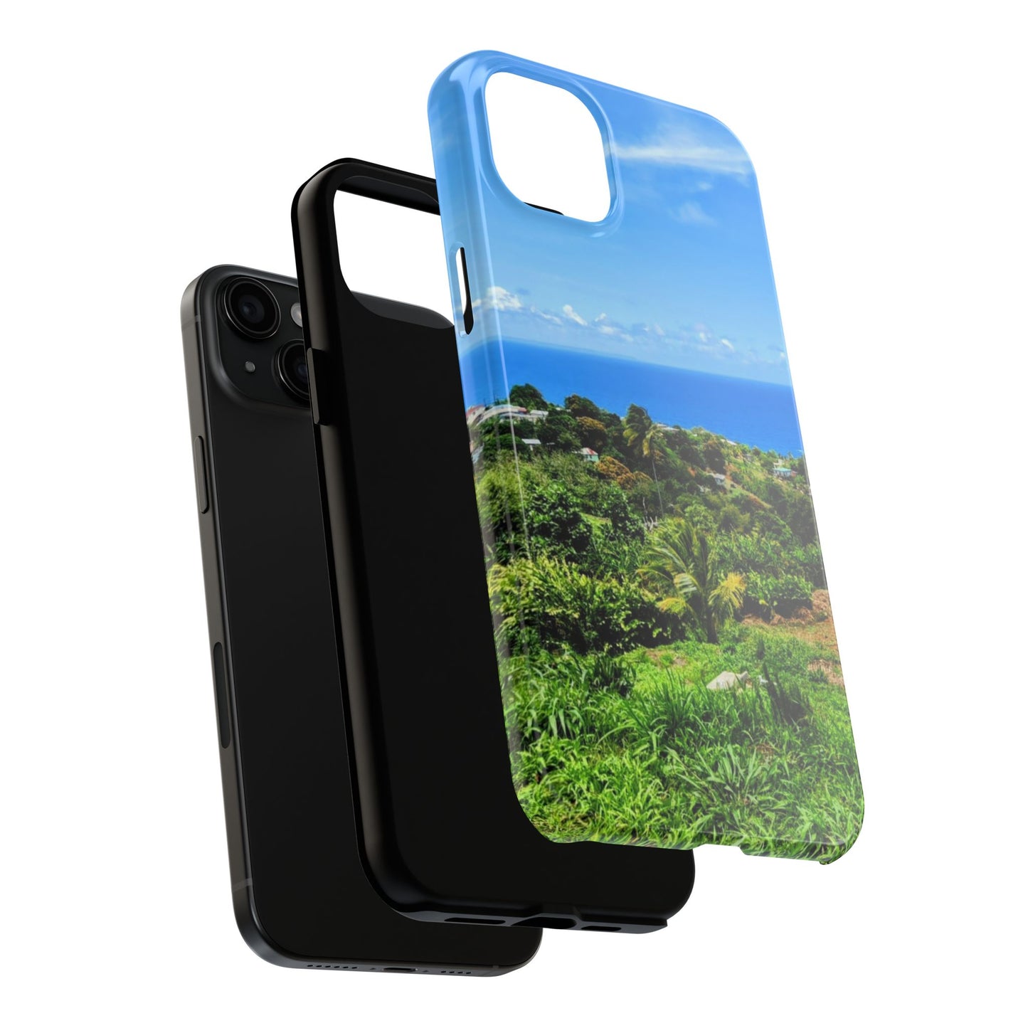 iPhone and Samsung phone Cases - Tropical Ocean View, Durable Cover for Beach Lovers