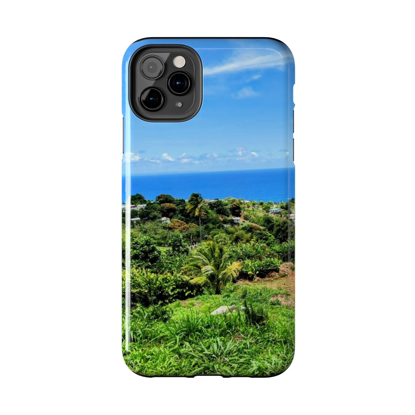 iPhone and Samsung phone Cases - Tropical Ocean View, Durable Cover for Beach Lovers