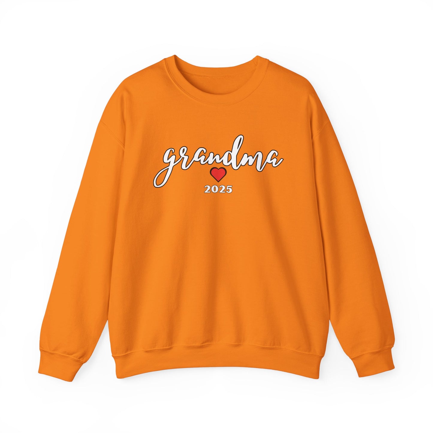 Grandma 2025 Red Heart Sweatshirt - Valentines Day, Mother's Day, Birthday Gift, Love Gift