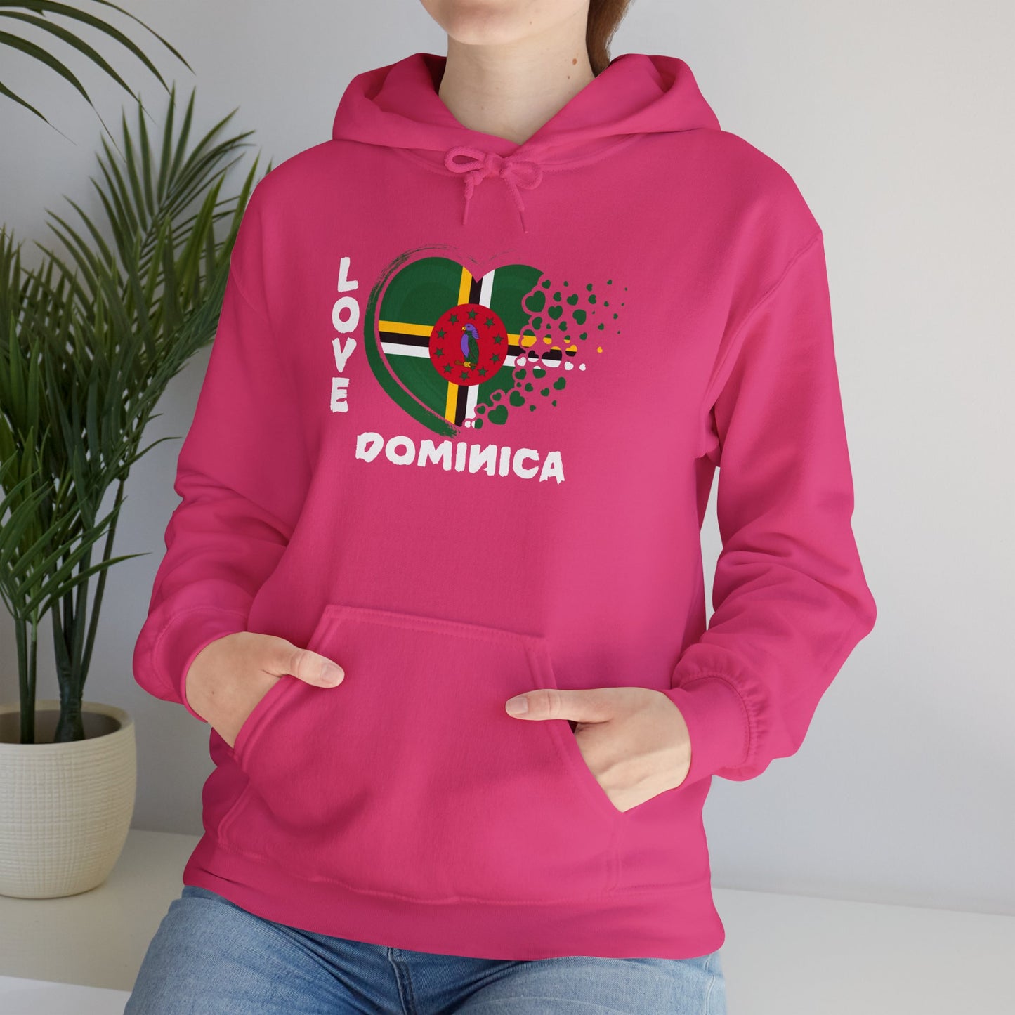 Love Dominica Hoodie - Unisex, Souvenir, Birthday, Christmas, Family