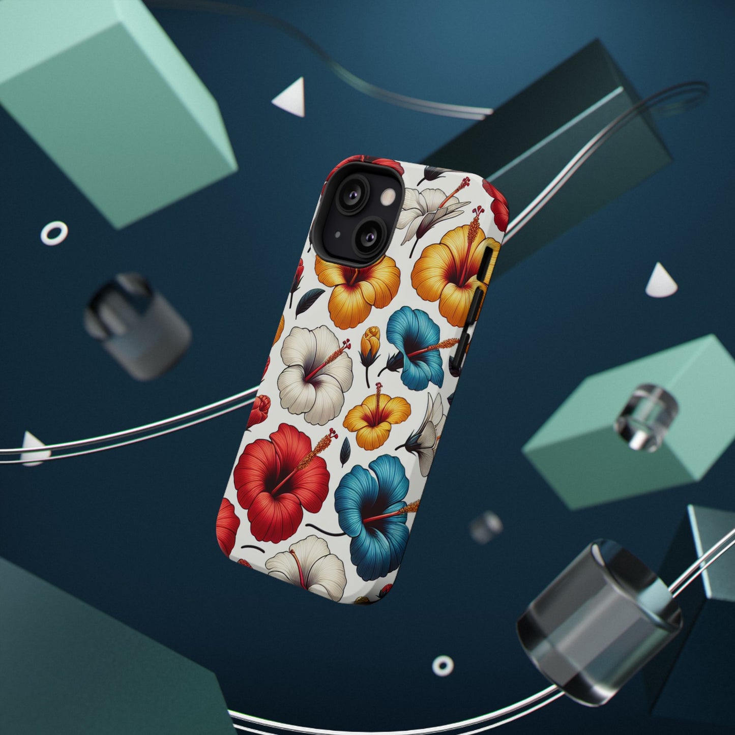 Hibiscus Bloom Impact-Resistant Phone Case – Bold Floral Protection