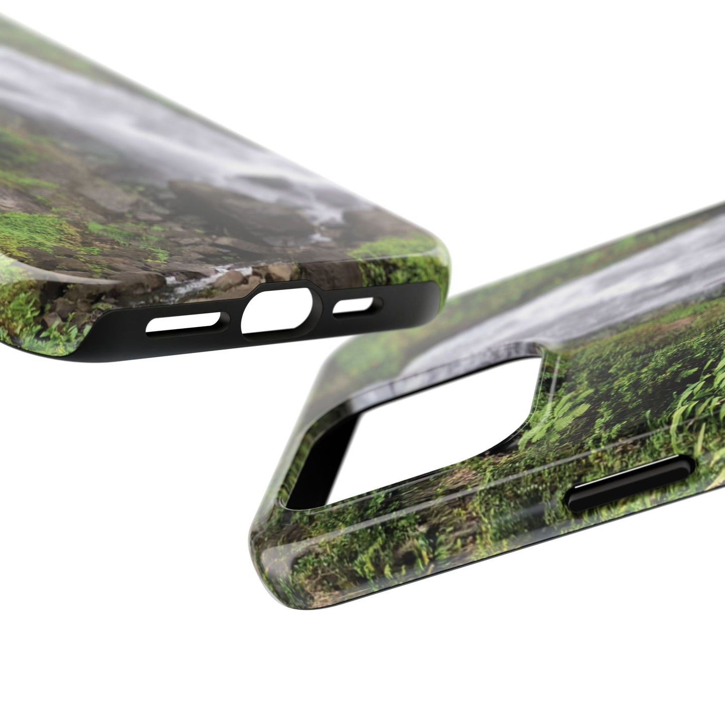 Nature Island Trafalgar Waterfall inspired Tough IPhone and Samsung phone Cases - Durable Protection for Outdoor Adventure