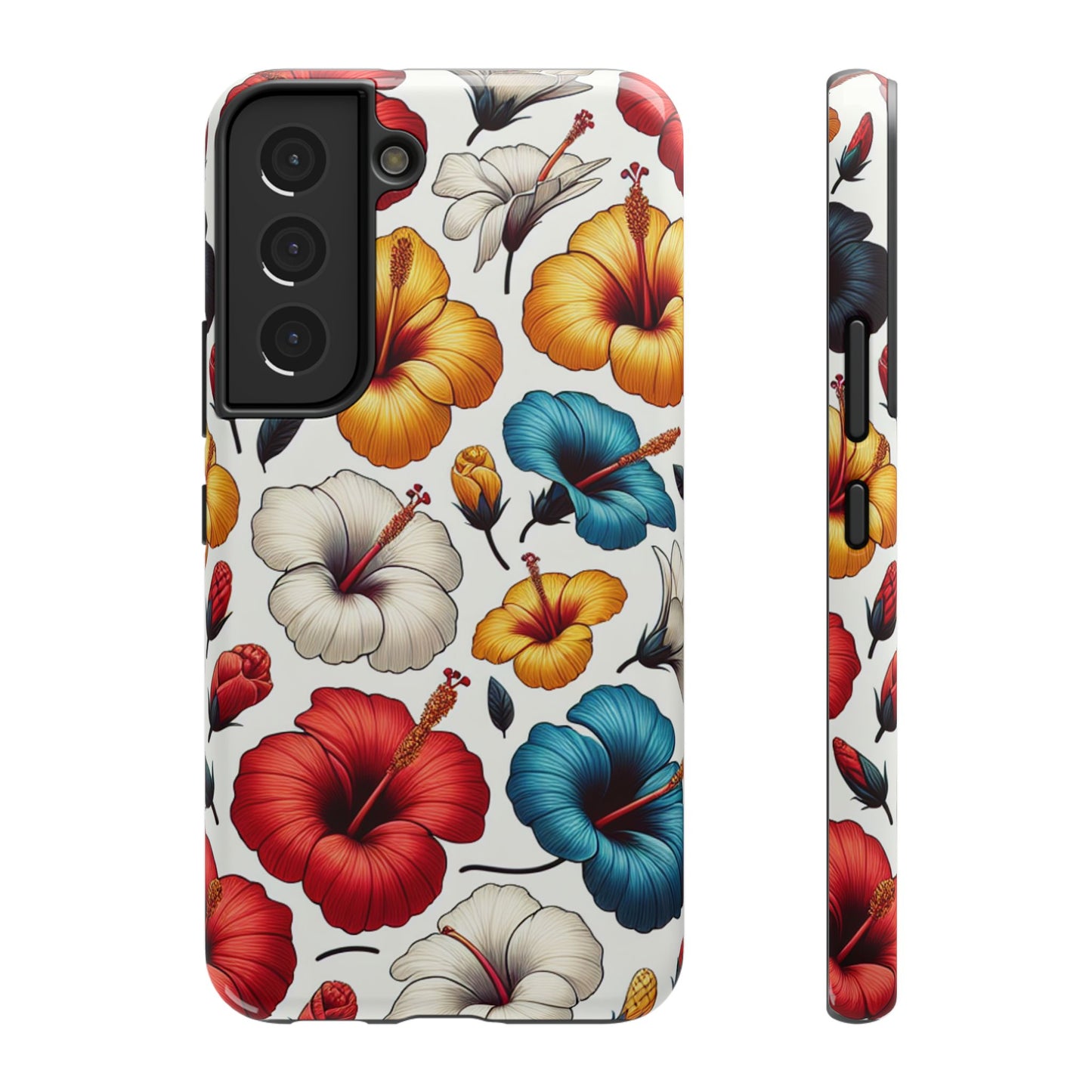 Hibiscus Bloom Impact-Resistant Phone Case – Bold Floral Protection