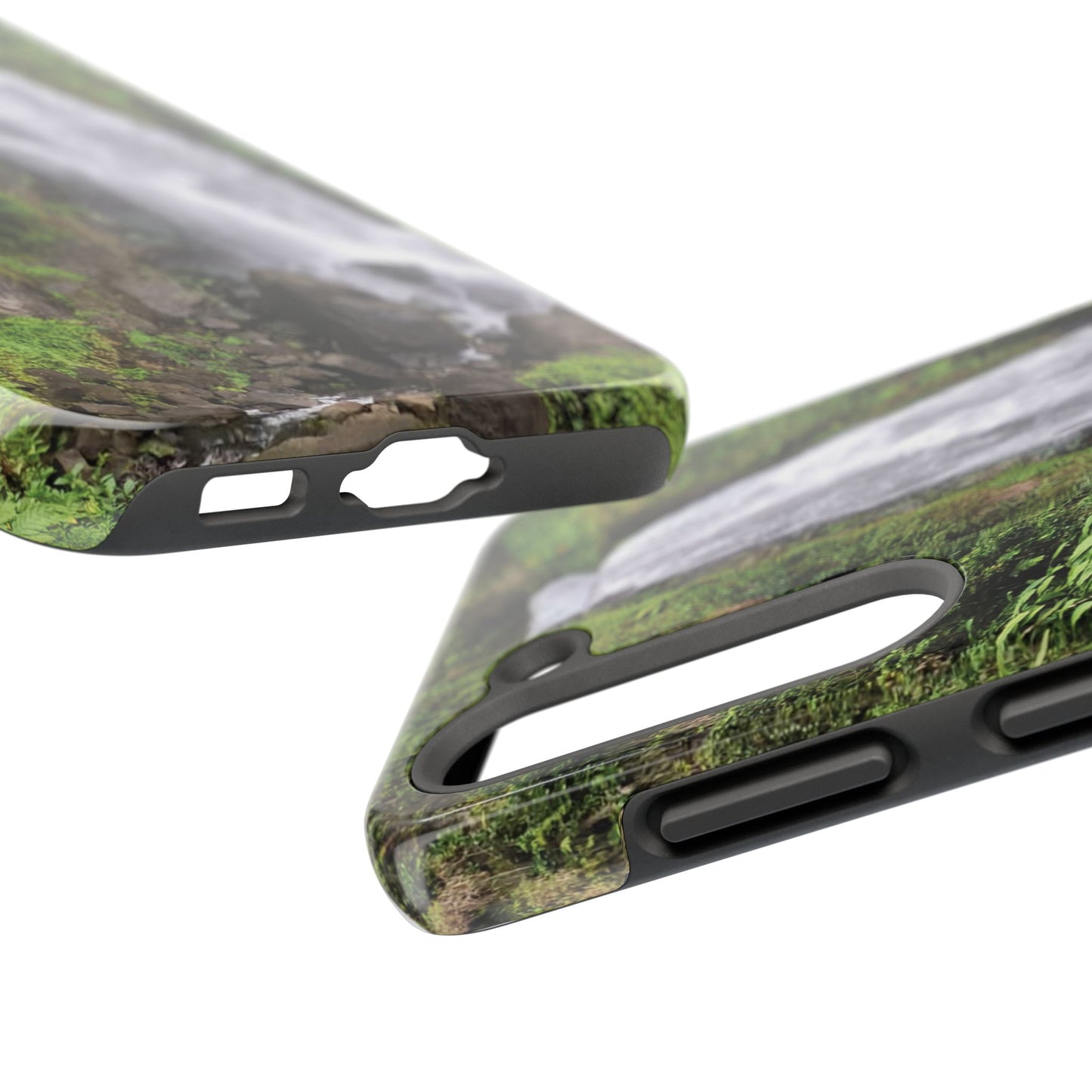 Nature Island Trafalgar Waterfall inspired Tough IPhone and Samsung phone Cases - Durable Protection for Outdoor Adventure
