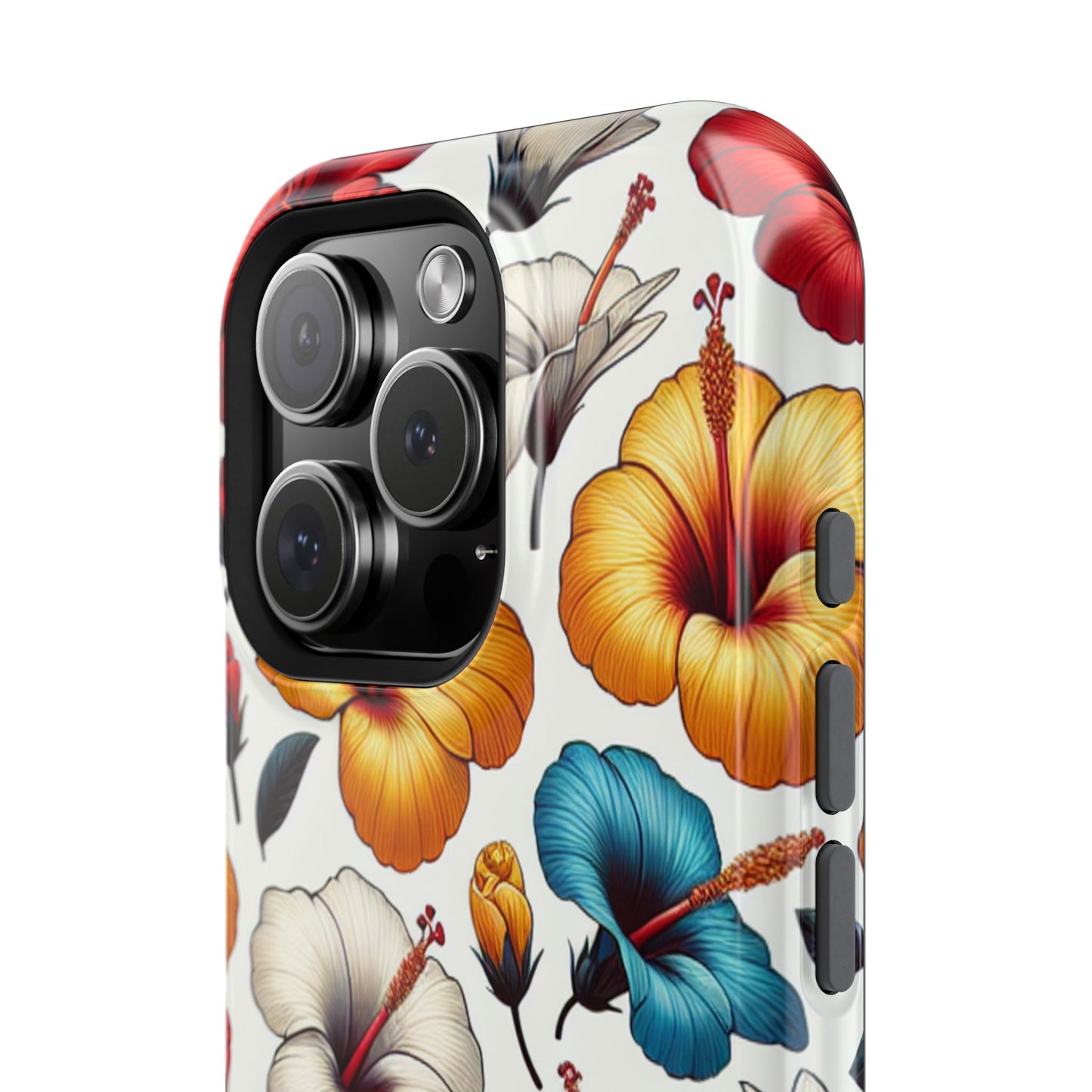 Hibiscus Bloom Impact-Resistant Phone Case – Bold Floral Protection
