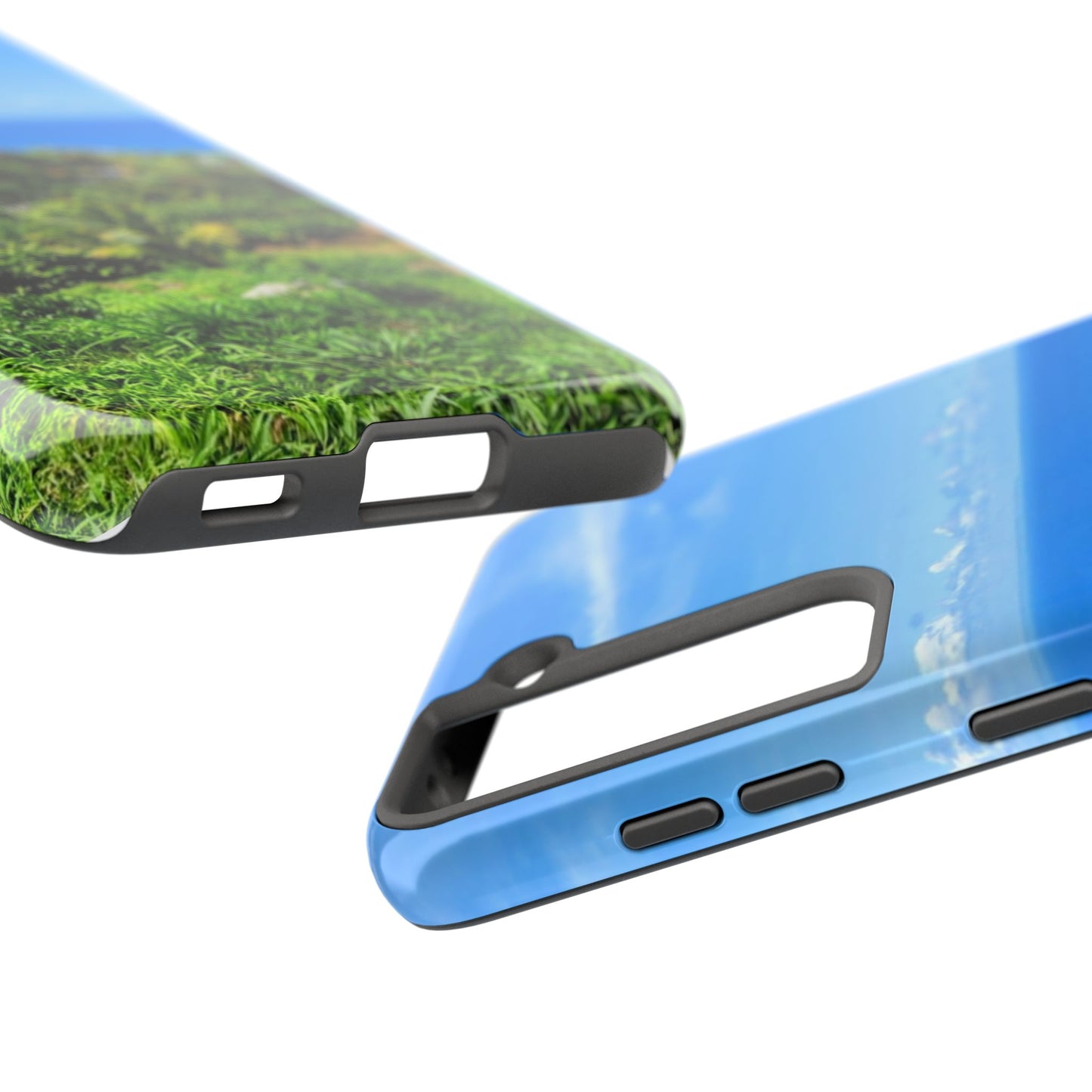iPhone and Samsung phone Cases - Tropical Ocean View, Durable Cover for Beach Lovers