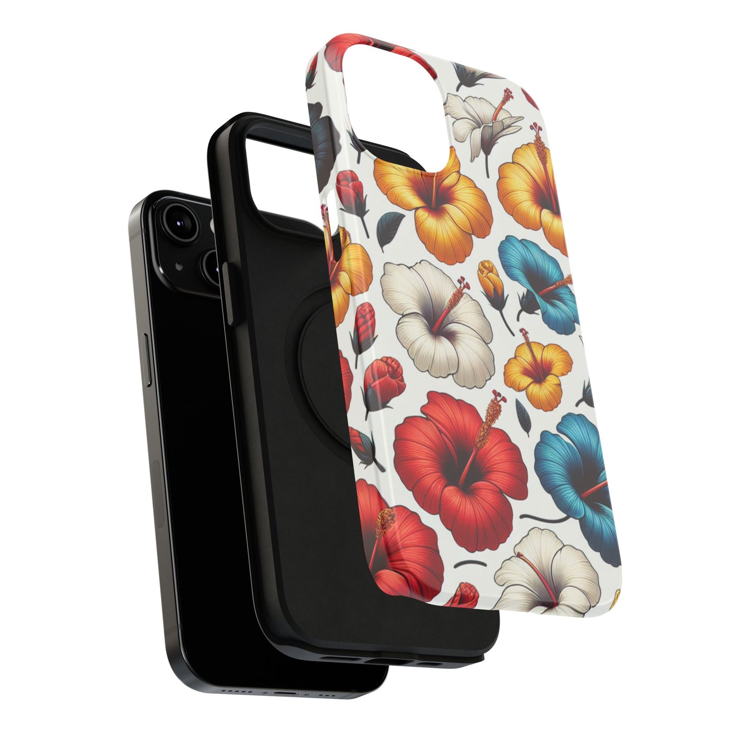 Hibiscus Bloom Impact-Resistant Phone Case – Bold Floral Protection