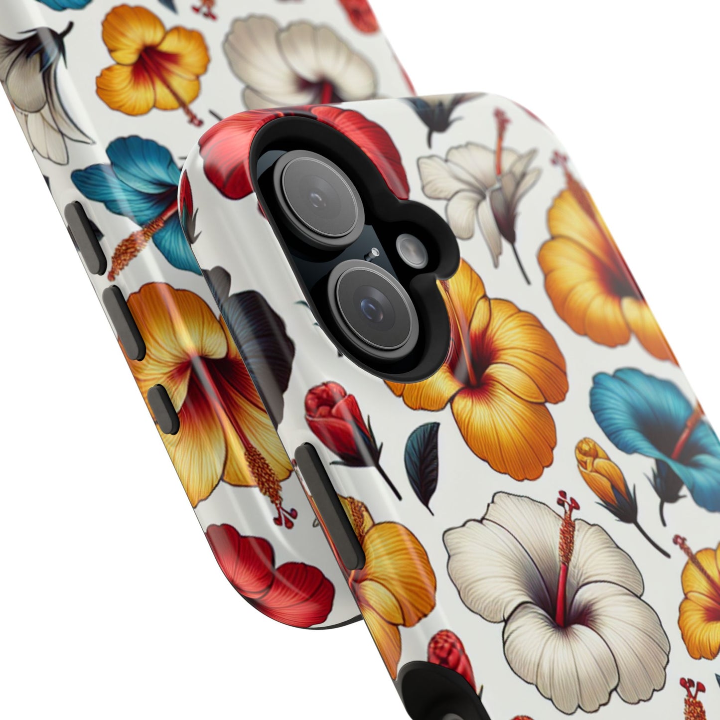 Hibiscus Bloom Impact-Resistant Phone Case – Bold Floral Protection