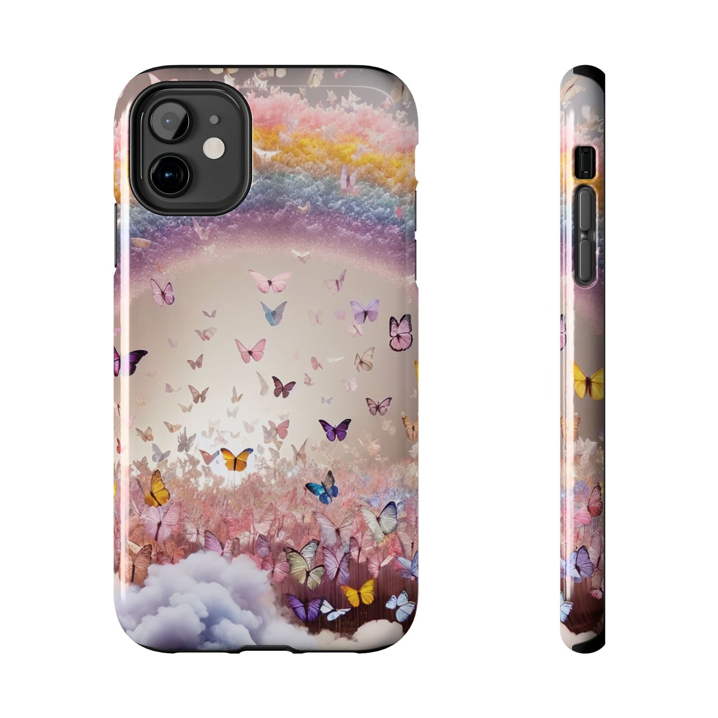 Spring Butterfly & Rainbow Phone Cover – Stylish, Strong & Gift-Ready