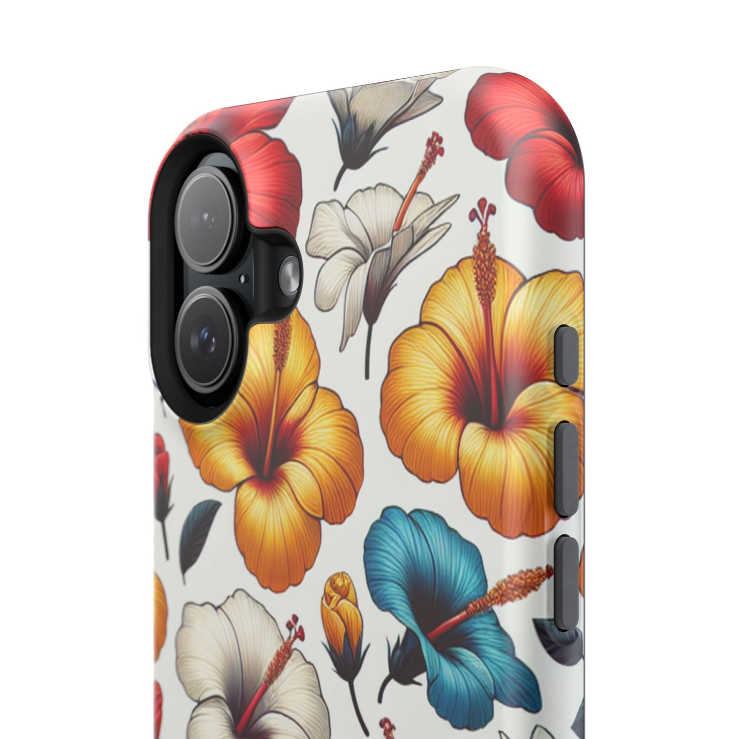 Hibiscus Bloom Impact-Resistant Phone Case – Bold Floral Protection