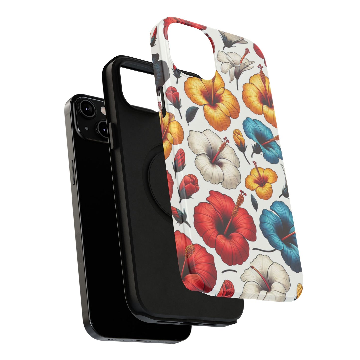 Hibiscus Bloom Impact-Resistant Phone Case – Bold Floral Protection