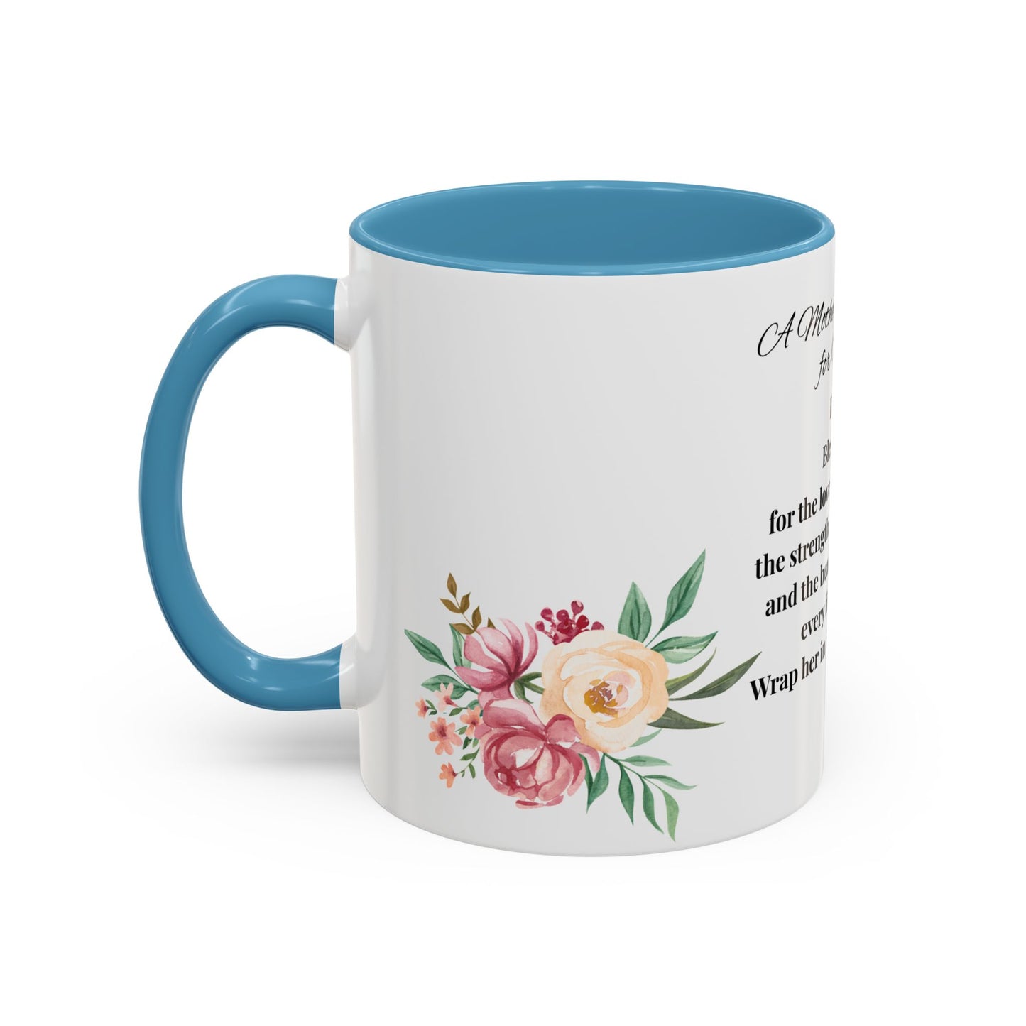 Sister Prayer Mother's Day Coffee Mug - Perfect Mother's Day Gift, Floral design