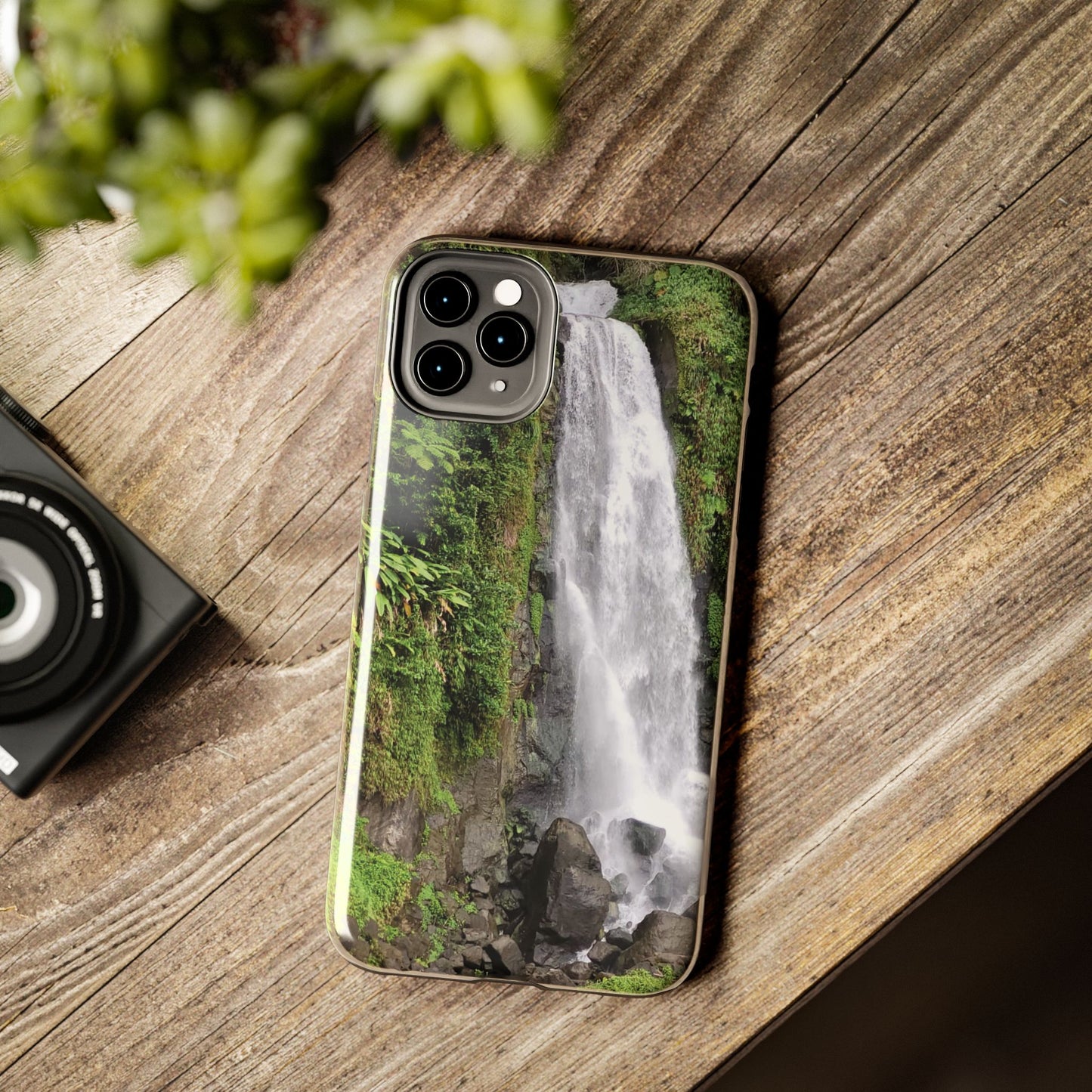 Nature Island Trafalgar Waterfall inspired Tough IPhone and Samsung phone Cases - Durable Protection for Outdoor Adventure