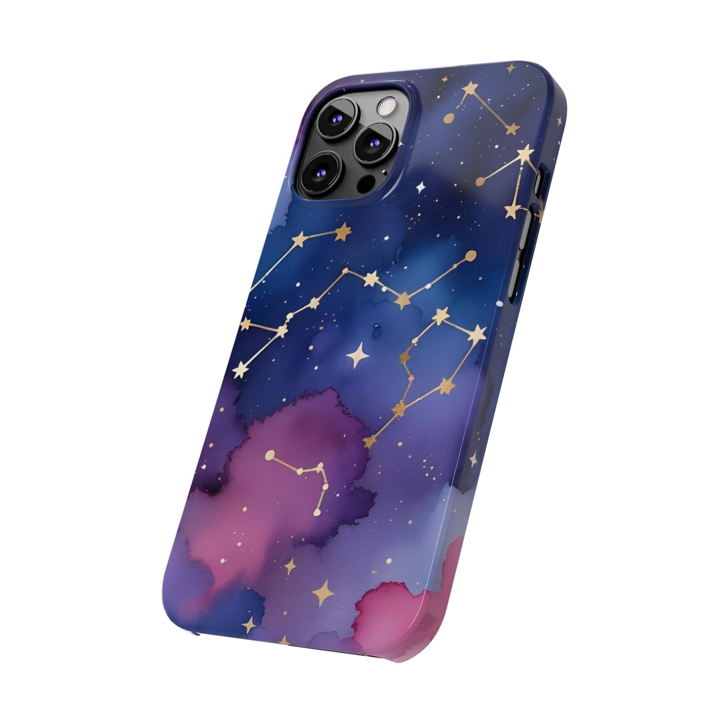 Galaxy Slim Phone Case - Cosmic Constellation Design for Stargazers and Astrology Lovers