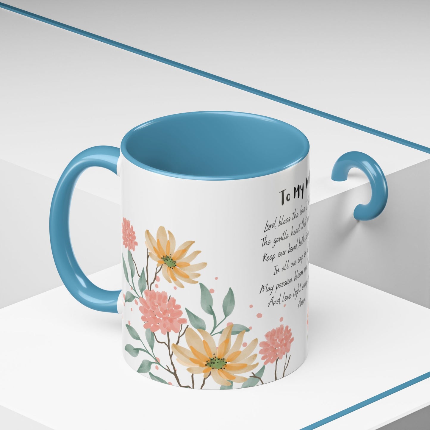 Wife - Love Prayer Coffee Mug, Mother's Day, birthdays, any occasion – 11 oz & 15 oz