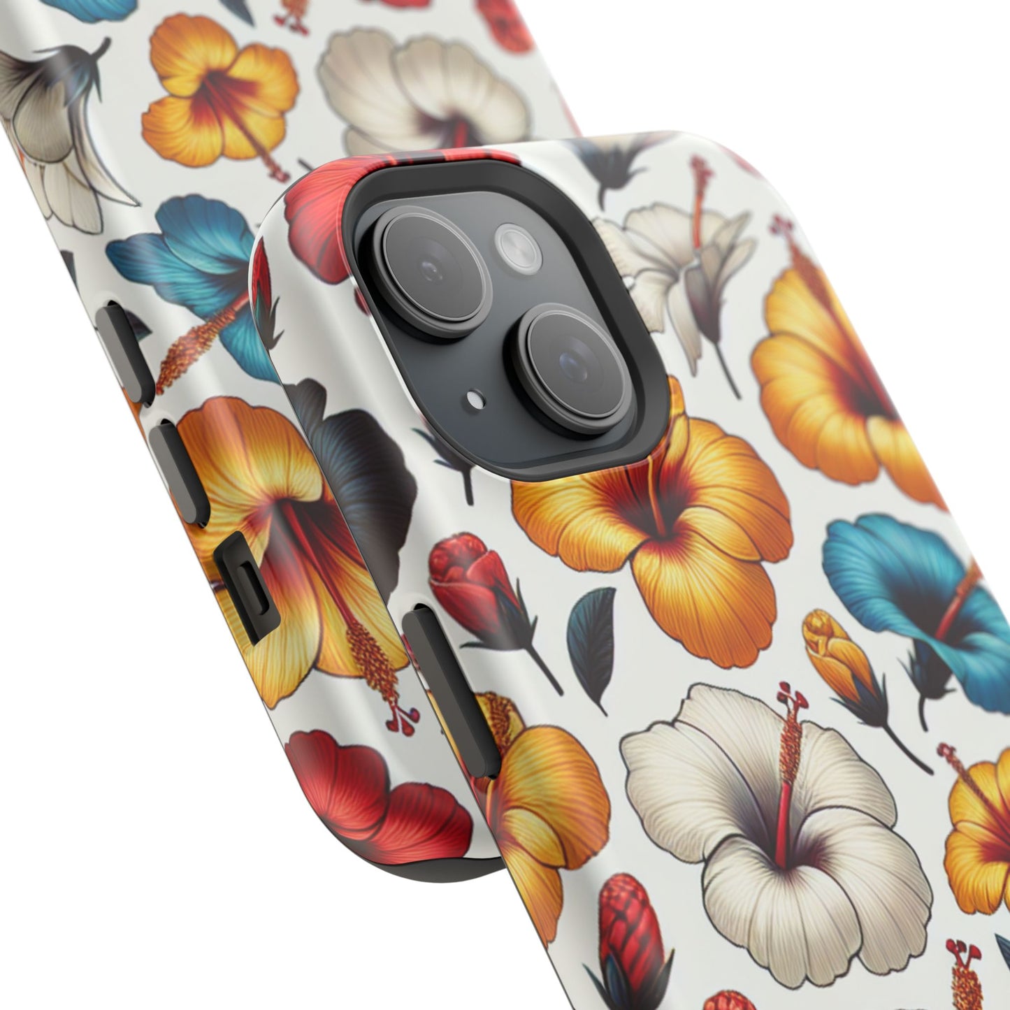 Hibiscus Bloom Impact-Resistant Phone Case – Bold Floral Protection