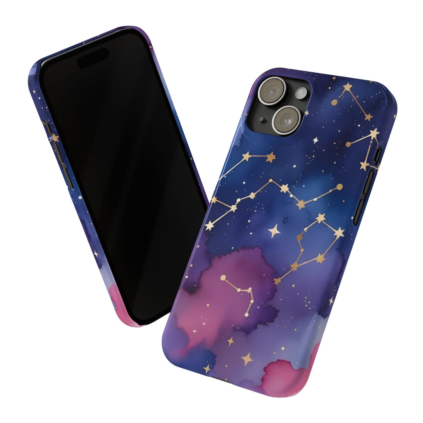 Galaxy Slim Phone Case - Cosmic Constellation Design for Stargazers and Astrology Lovers