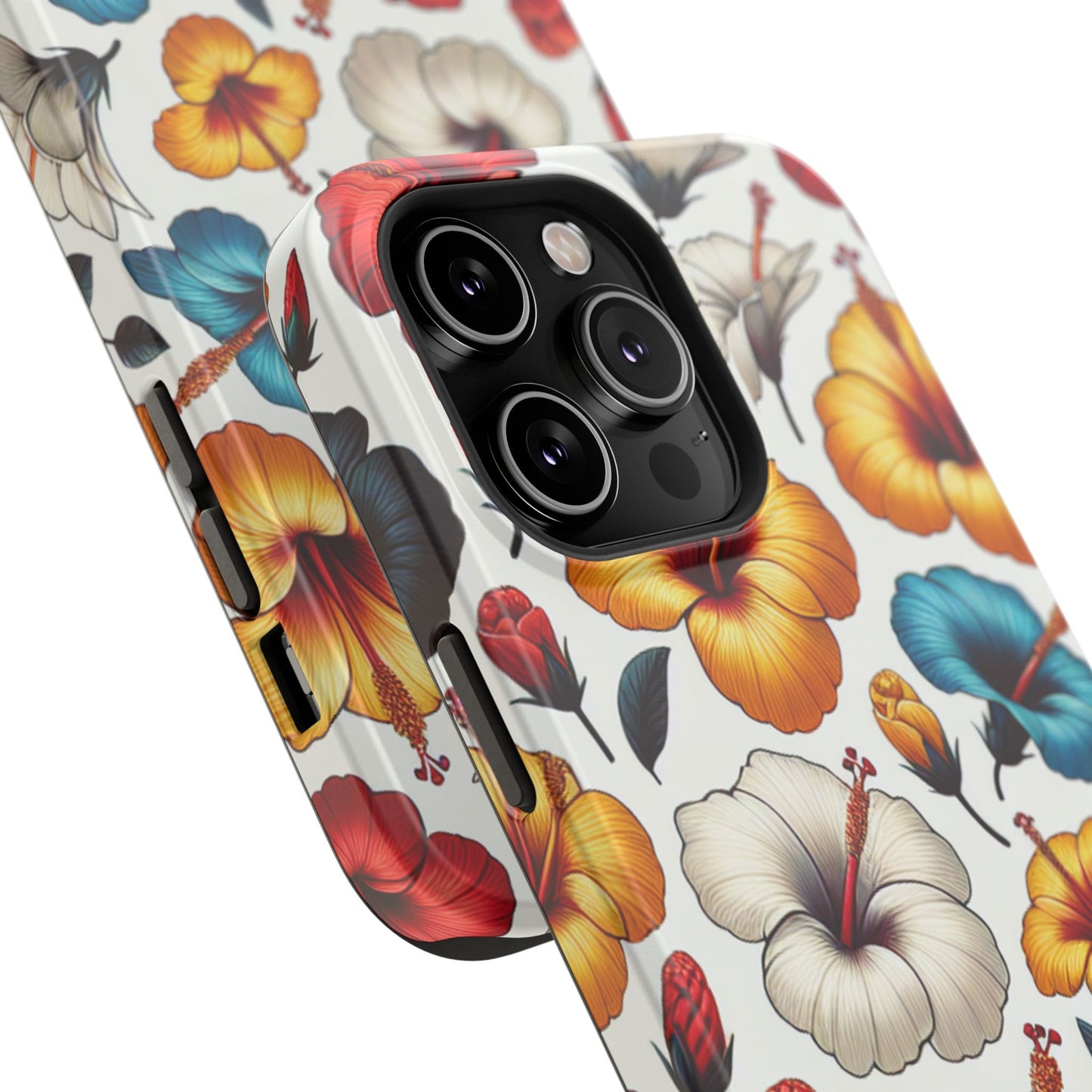 Hibiscus Bloom Impact-Resistant Phone Case – Bold Floral Protection