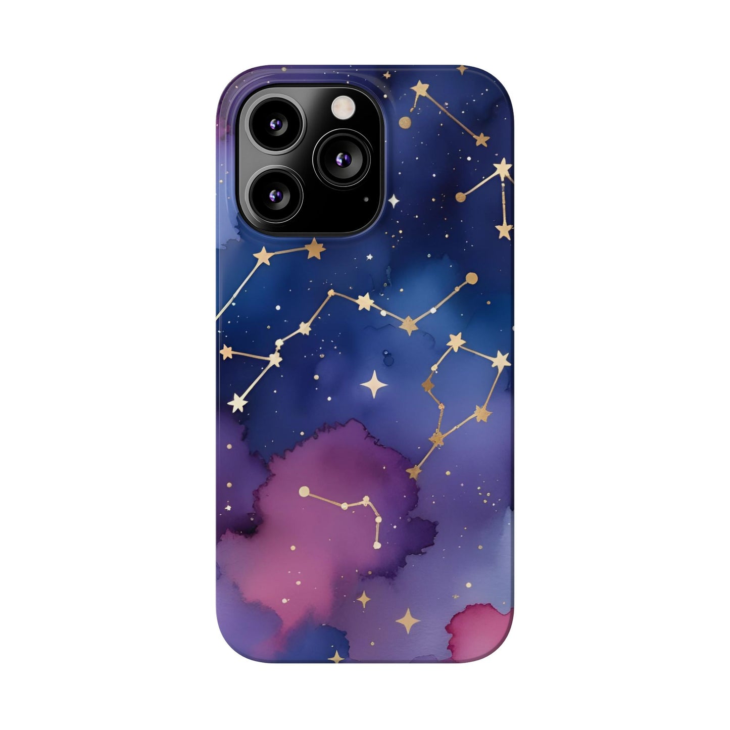 Galaxy Slim Phone Case - Cosmic Constellation Design for Stargazers and Astrology Lovers