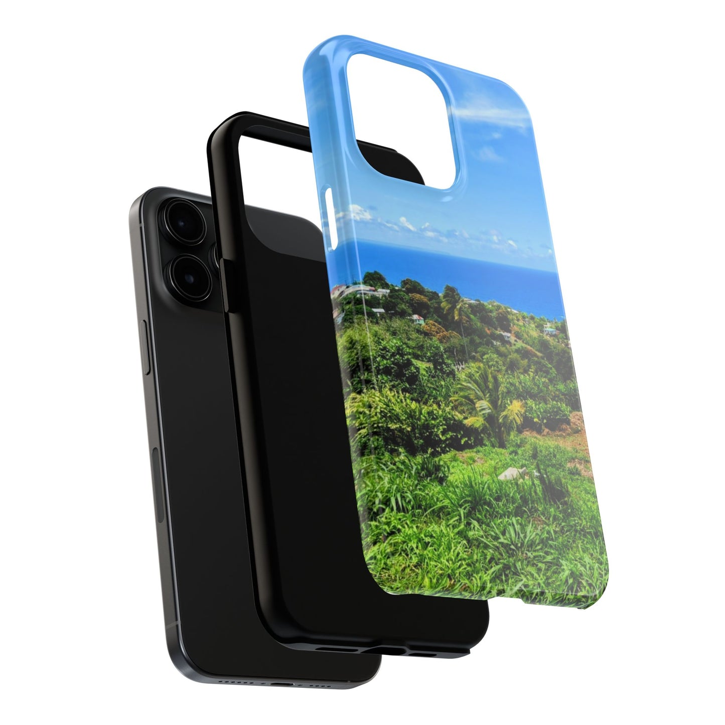 iPhone and Samsung phone Cases - Tropical Ocean View, Durable Cover for Beach Lovers