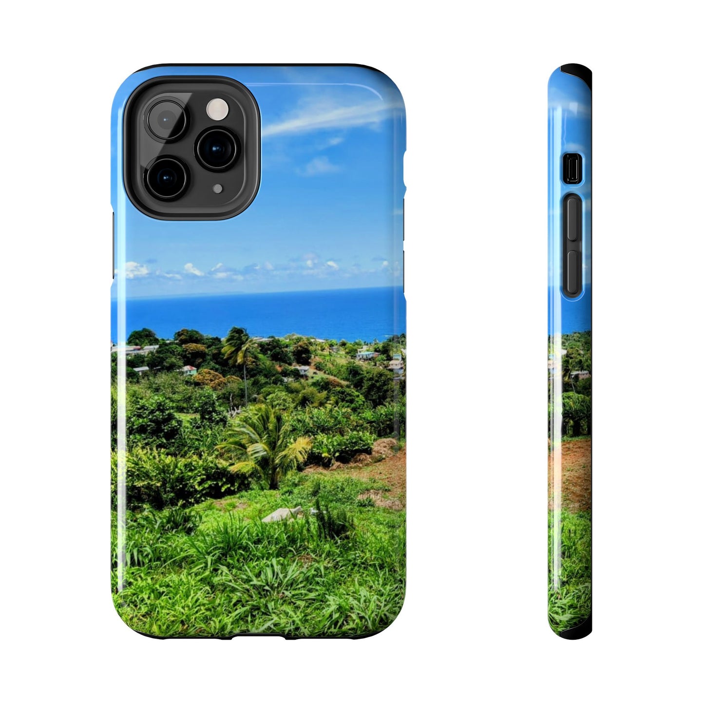 iPhone and Samsung phone Cases - Tropical Ocean View, Durable Cover for Beach Lovers