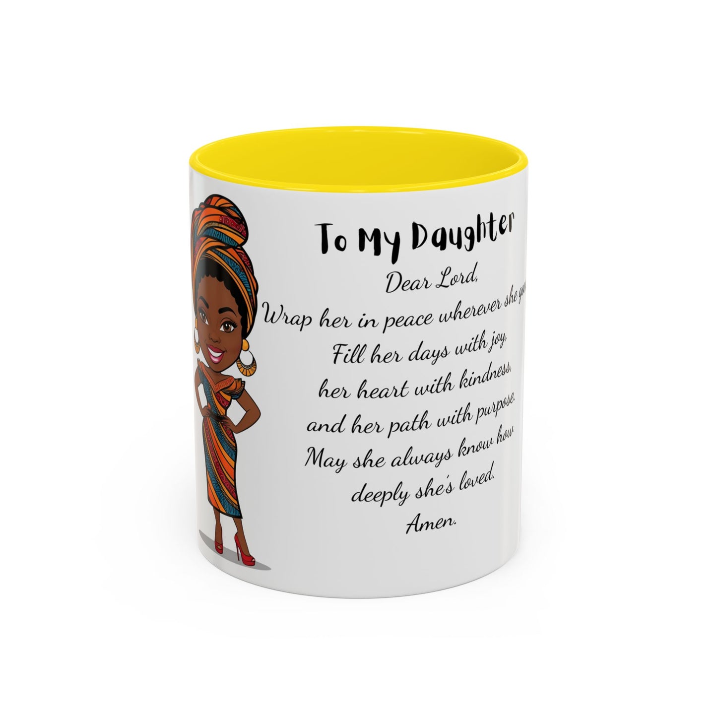 My Daughter African/American/Caribbean Prayer Coffee Mug, Mother's Day, Birthday or any occasion - 11 & 15oz