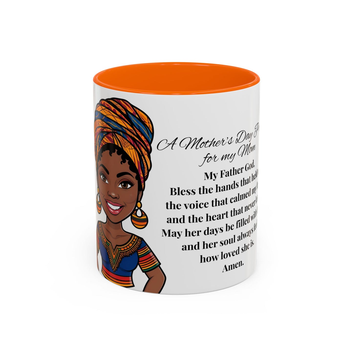 Mom Mother's Day Prayer Mug- African/American/Caribbean Mother's Day Prayer Coffee Mug, Inspirational