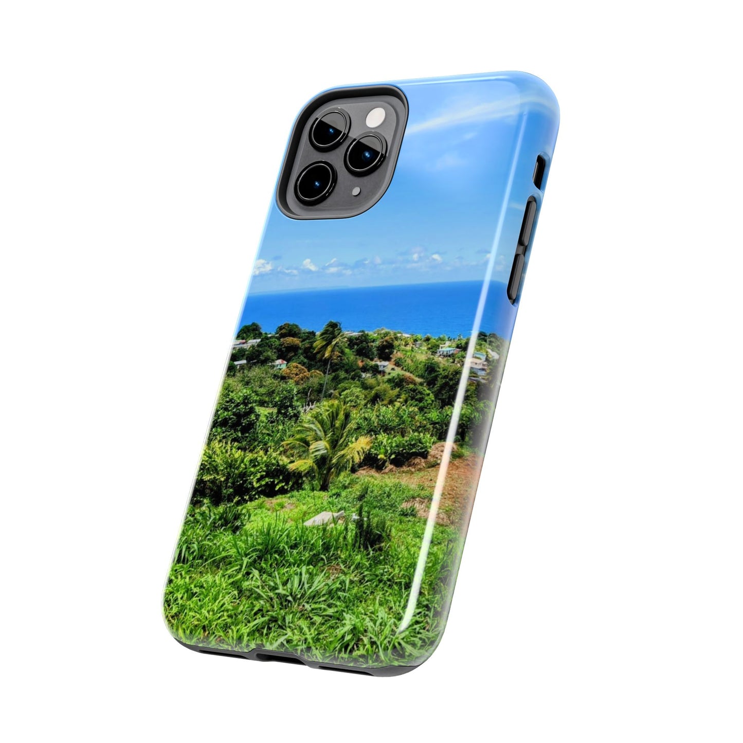 iPhone and Samsung phone Cases - Tropical Ocean View, Durable Cover for Beach Lovers