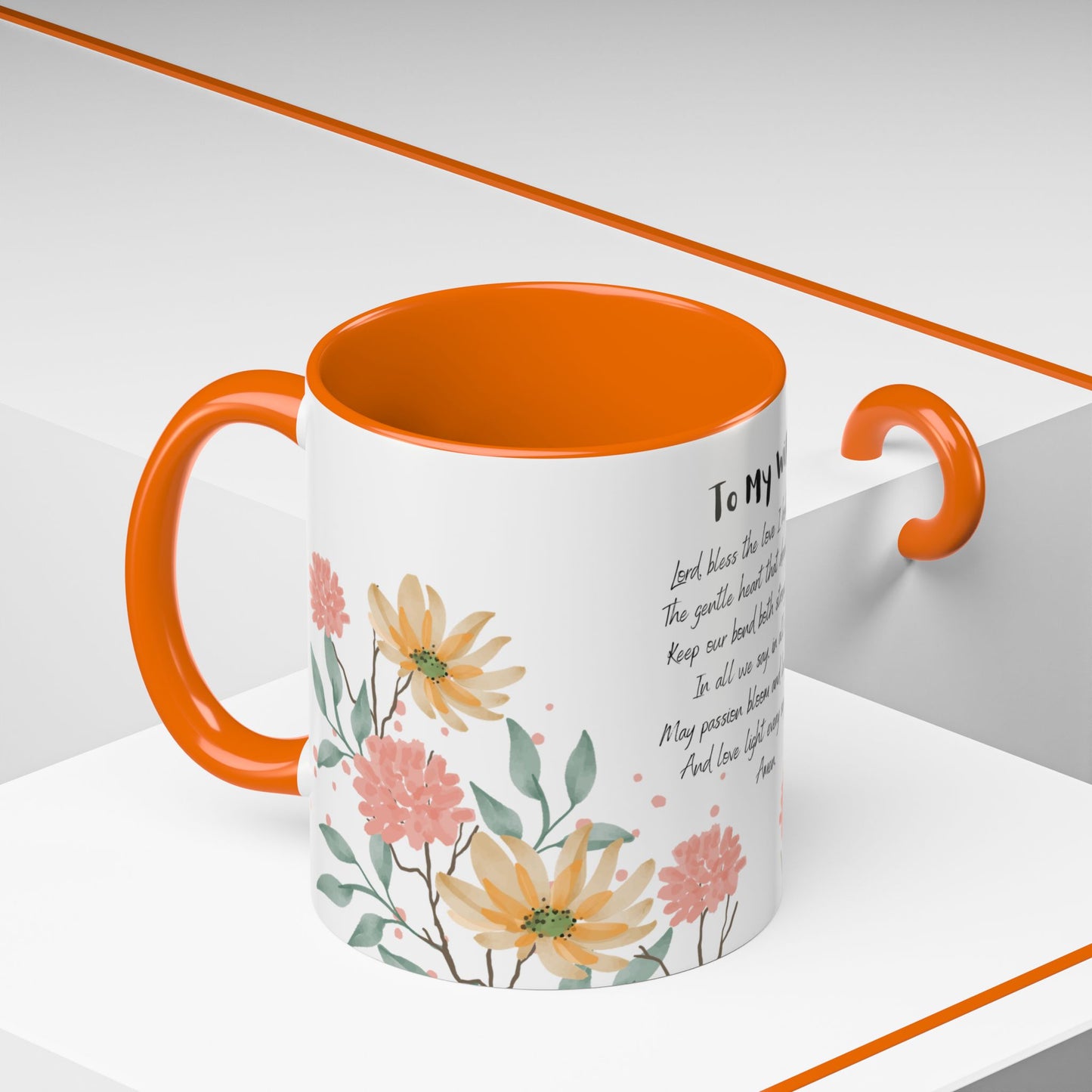Wife - Love Prayer Coffee Mug, Mother's Day, birthdays, any occasion – 11 oz & 15 oz