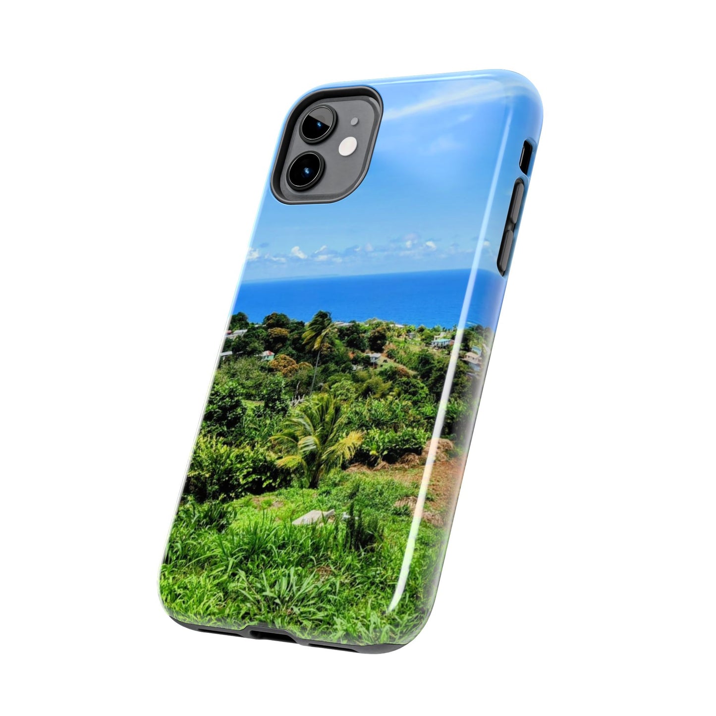 iPhone and Samsung phone Cases - Tropical Ocean View, Durable Cover for Beach Lovers