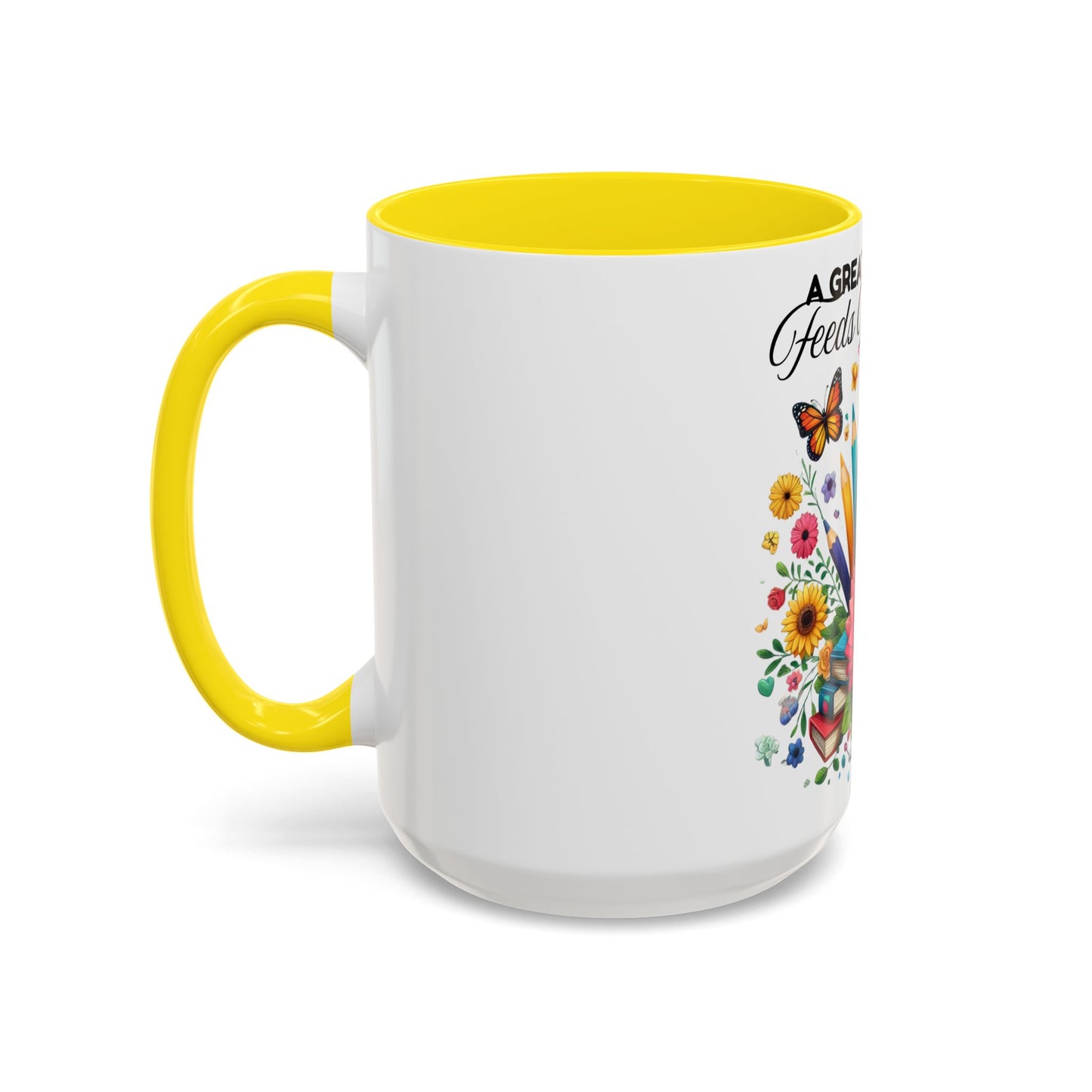 A Great Teacher Feeds The Mind Coffee/Tea Mug, teacher appreciation, Educator's gift