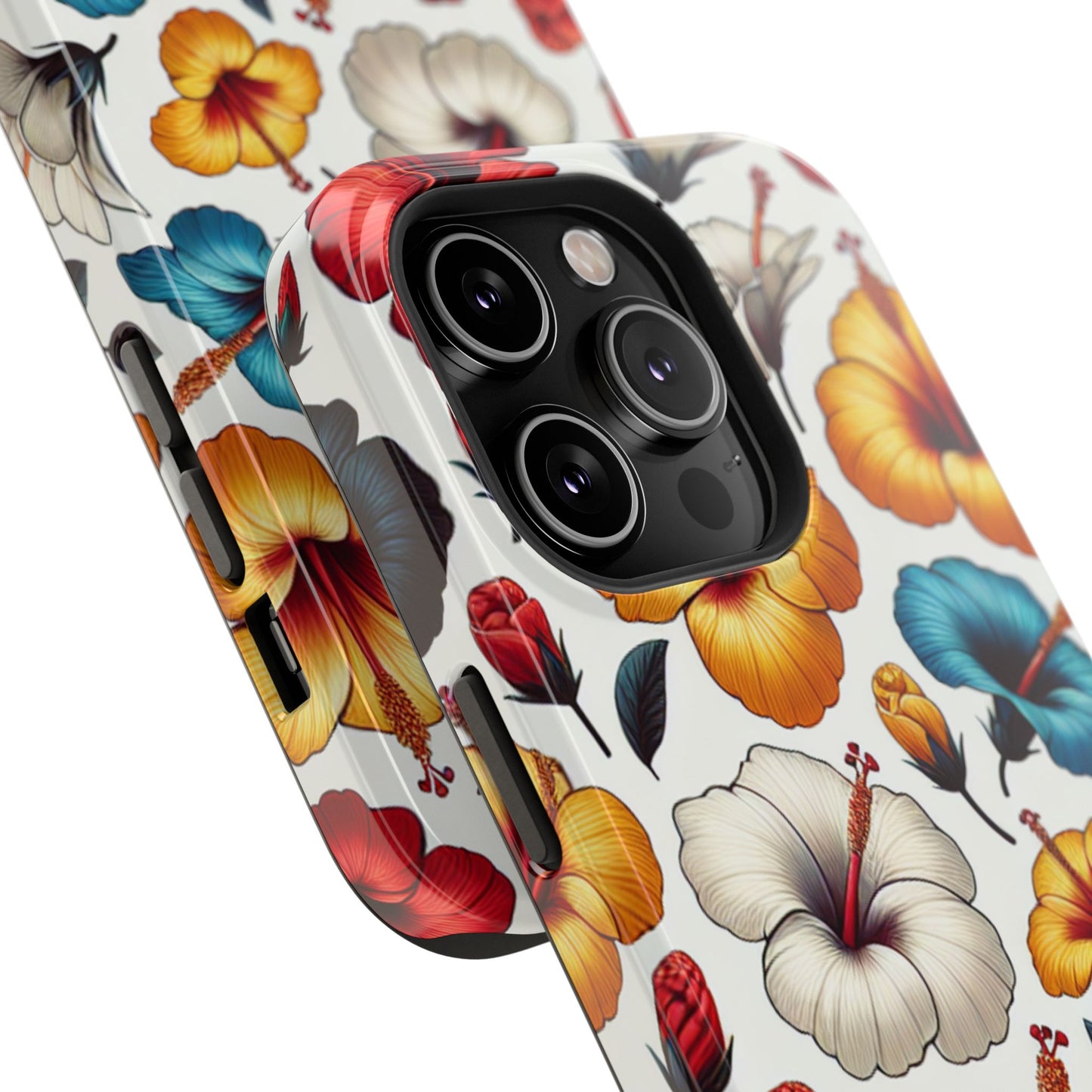 Hibiscus Bloom Impact-Resistant Phone Case – Bold Floral Protection