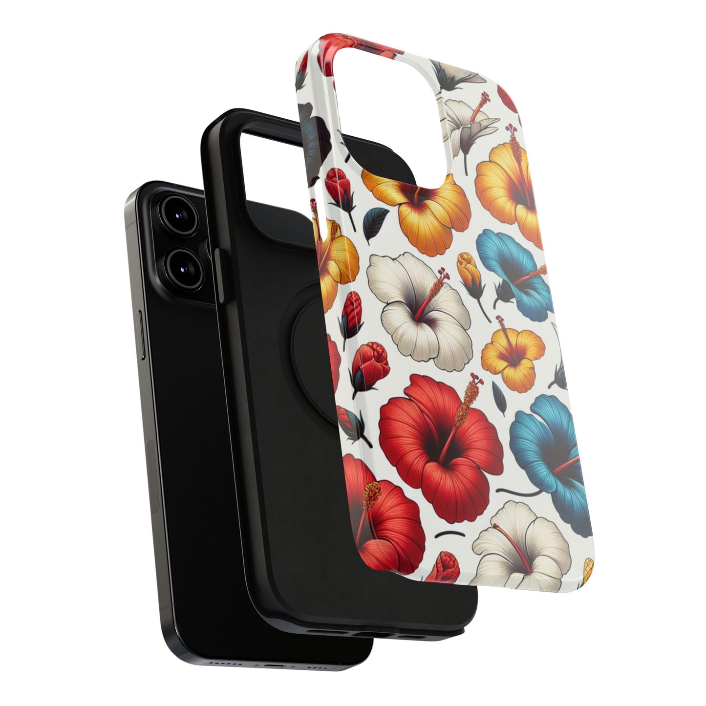 Hibiscus Bloom Impact-Resistant Phone Case – Bold Floral Protection