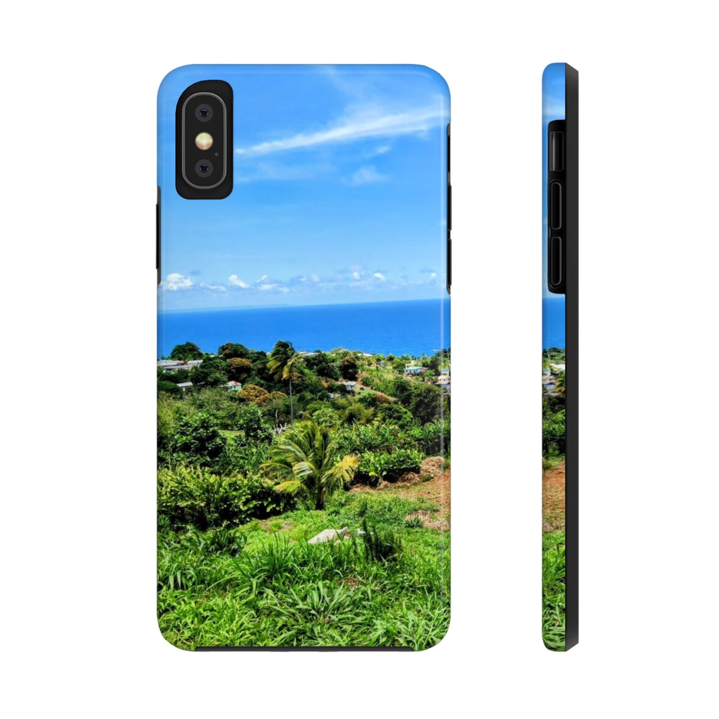 iPhone and Samsung phone Cases - Tropical Ocean View, Durable Cover for Beach Lovers