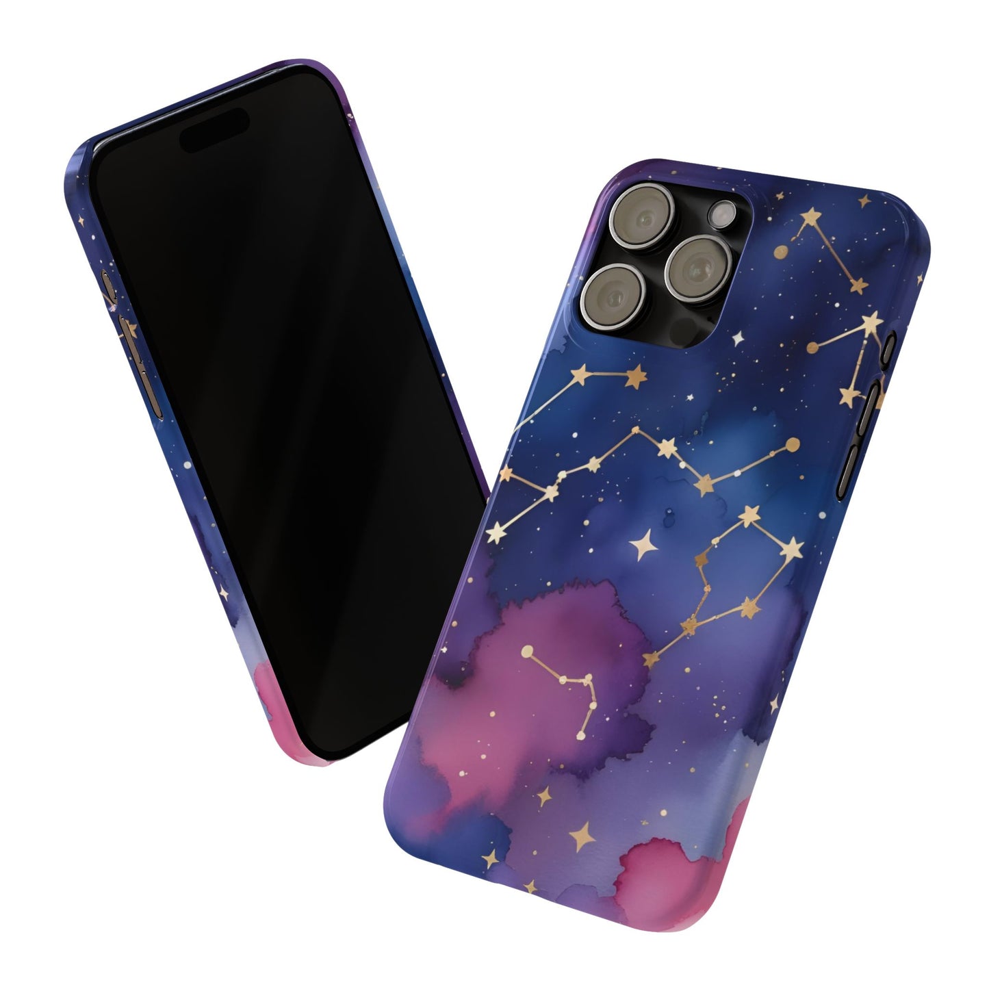 Galaxy Slim Phone Case - Cosmic Constellation Design for Stargazers and Astrology Lovers