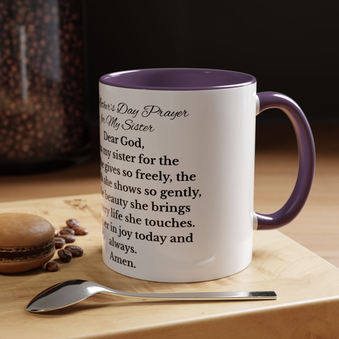 Sister Prayer African American Mother's Day Mug, gift