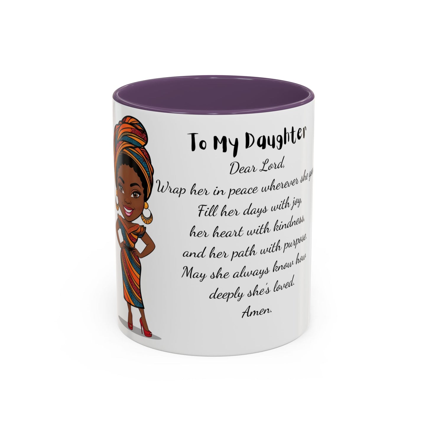 My Daughter African/American/Caribbean Prayer Coffee Mug, Mother's Day, Birthday or any occasion - 11 & 15oz
